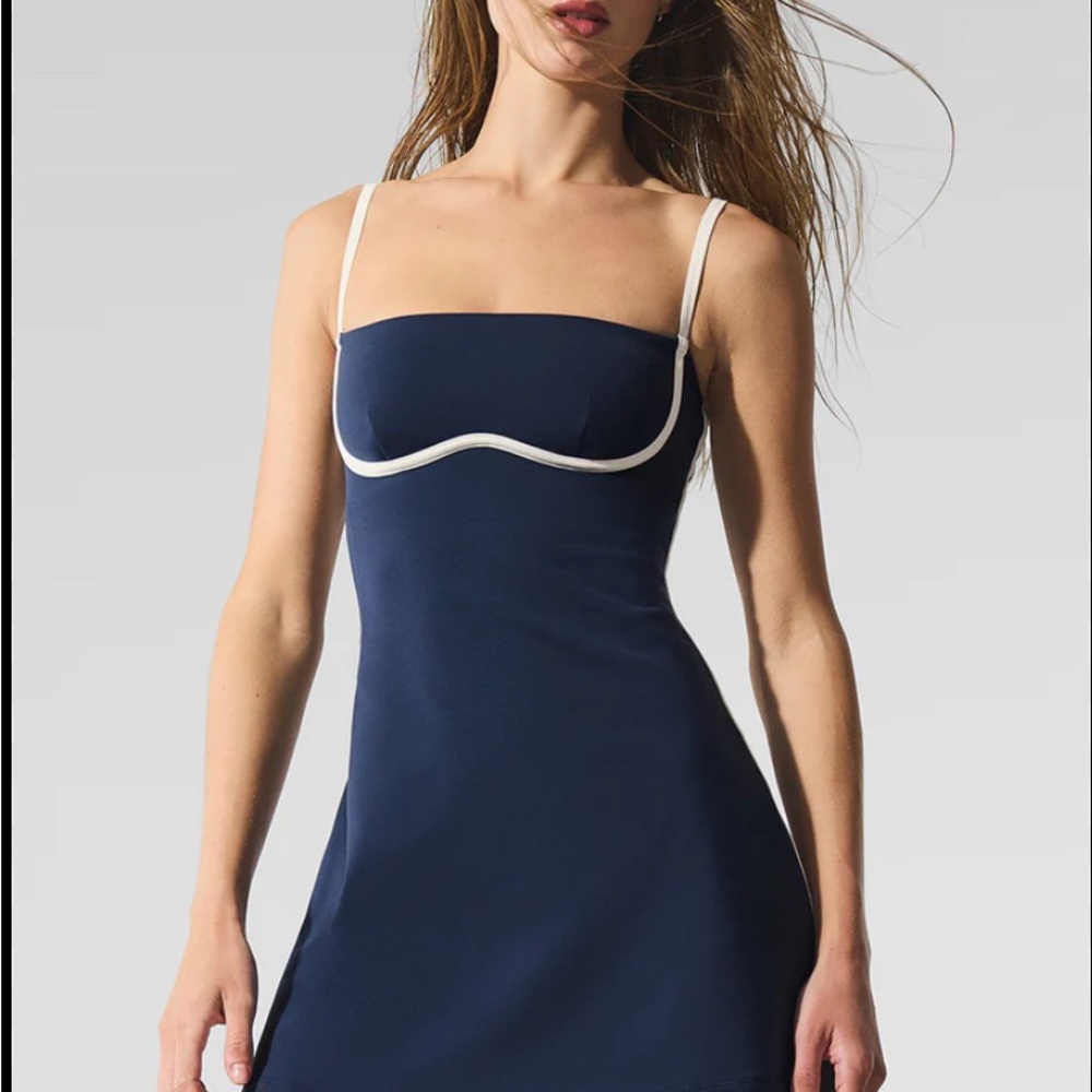 ALO Yoga Navy and Ivory Dress
